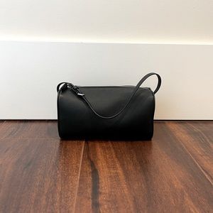 The Row 90s Leather Bag in Black